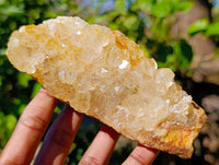 Natural Limonite Quartz Clusters x 4 From Zambia
