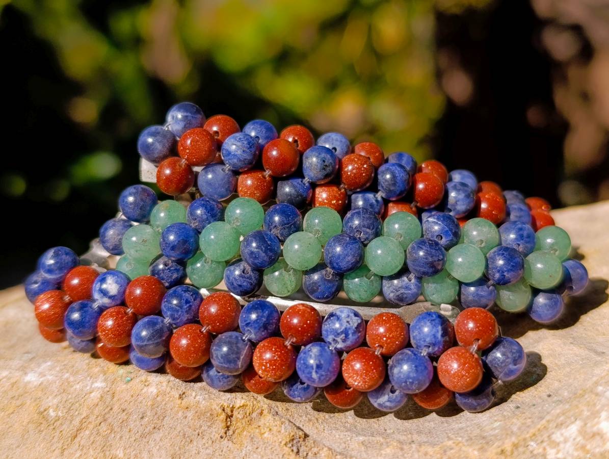 Hand Made Gemstone Hairpins x 7 From Southern Africa - Toprock Gemstones and Minerals 