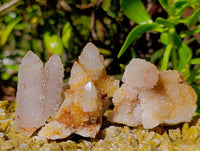 Natural Limonite Spirit Quartz Clusters x 17 From Boekenhouthoek, South Africa