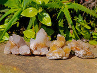 Natural Limonite Spirit Quartz Clusters x 17 From Boekenhouthoek, South Africa