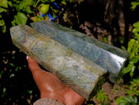 Polished Fuchsite Towers x 2 From Madagascar