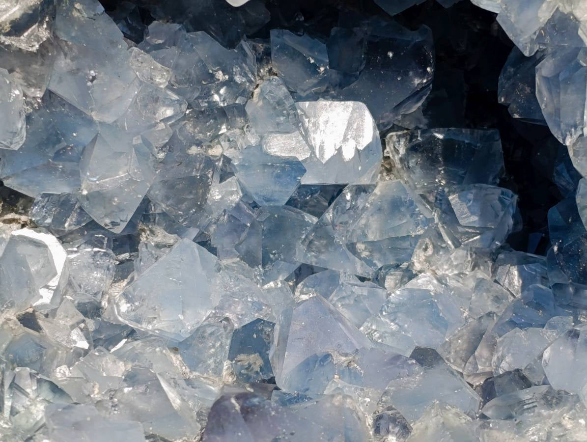 Natural Celestite Geode Specimen x 1 From Sakoany, Madagascar - Toprock Gemstones and Minerals 