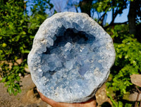 Natural Celestite Geode Specimen x 1 From Sakoany, Madagascar