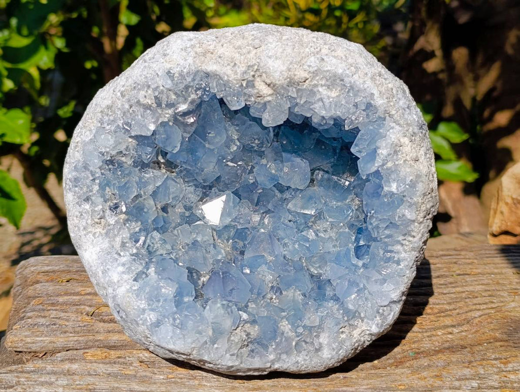 Natural Celestite Geode Specimen x 1 From Sakoany, Madagascar - Toprock Gemstones and Minerals 