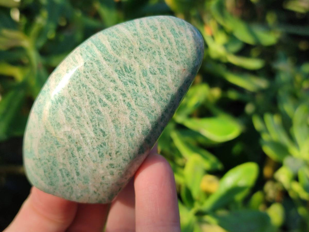 Polished Amazonite Standing Free Forms  x 12 From Madagascar - Toprock Gemstones and Minerals 