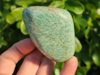 Polished Amazonite Standing Free Forms  x 12 From Madagascar