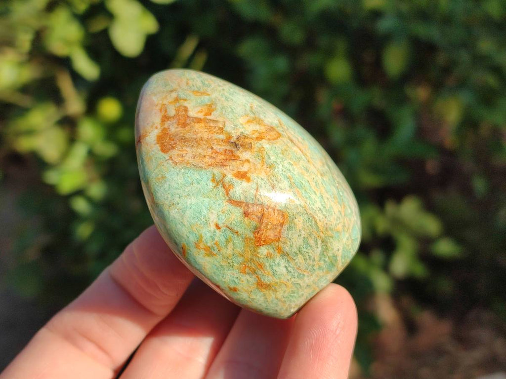 Polished Amazonite Standing Free Forms  x 12 From Madagascar - Toprock Gemstones and Minerals 