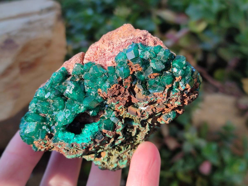 Natural Dioptase Crystals on Dolomite Matrix Specimens x 4 From Likasi, Congo - Toprock Gemstones and Minerals 