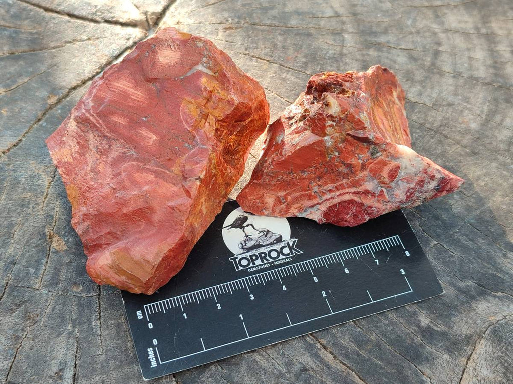 Natural Brecciated Jasper Cobbed Pieces x 18 From South Africa - Toprock Gemstones and Minerals 