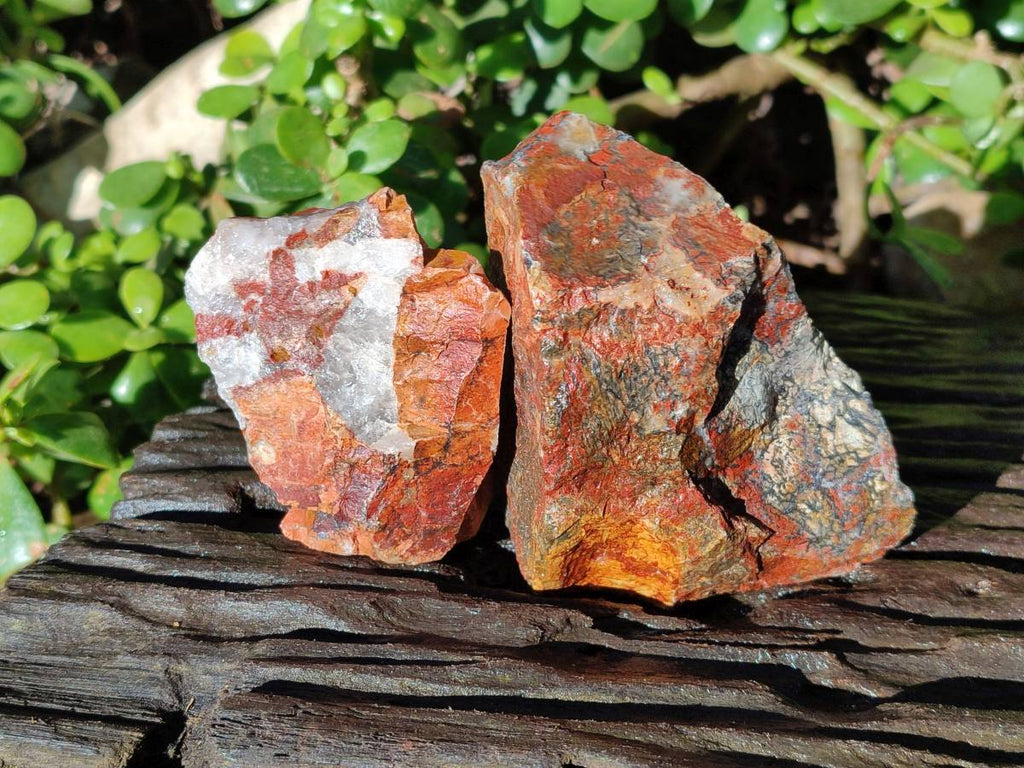 Natural Brecciated Jasper Cobbed Pieces x 18 From South Africa - Toprock Gemstones and Minerals 