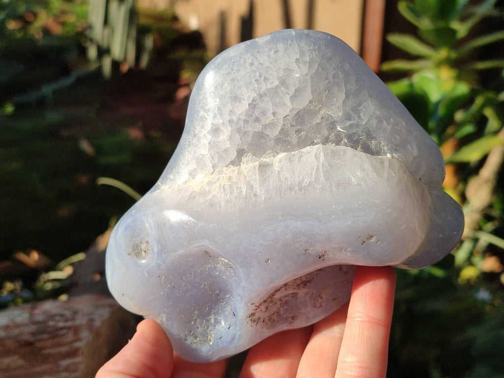 Polished Blue Lace Agate Free Forms x 4 From Nsanje, Malawi - Toprock Gemstones and Minerals 