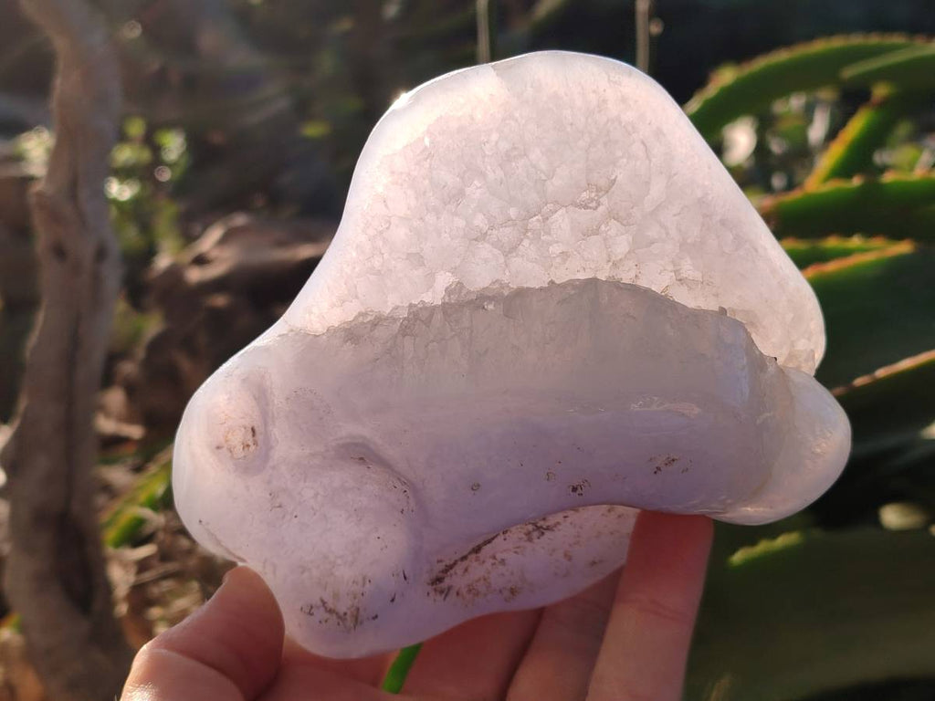 Polished Blue Lace Agate Free Forms x 4 From Nsanje, Malawi - Toprock Gemstones and Minerals 