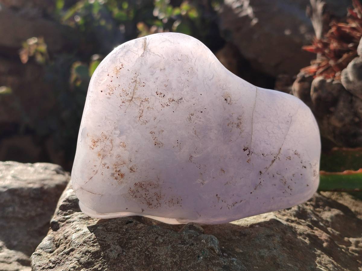 Polished Blue Lace Agate Free Forms x 4 From Nsanje, Malawi - Toprock Gemstones and Minerals 