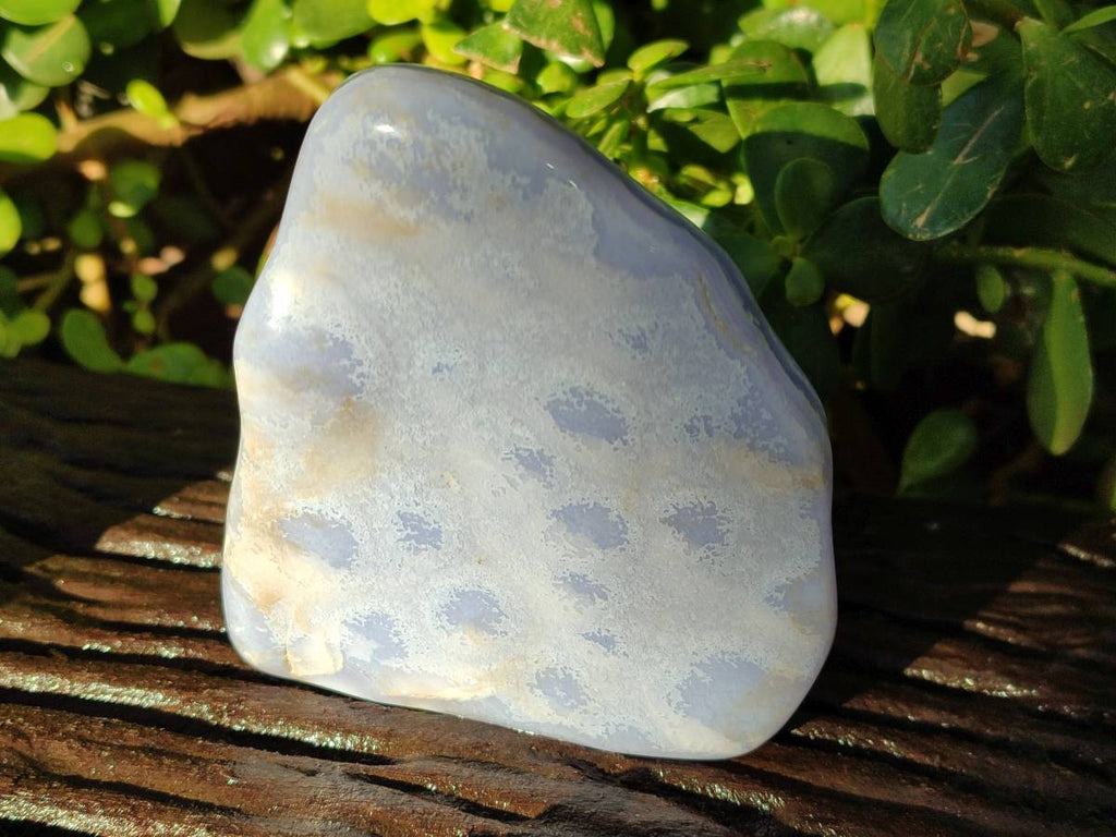 Polished Blue Lace Agate Free Forms x 4 From Nsanje, Malawi - Toprock Gemstones and Minerals 