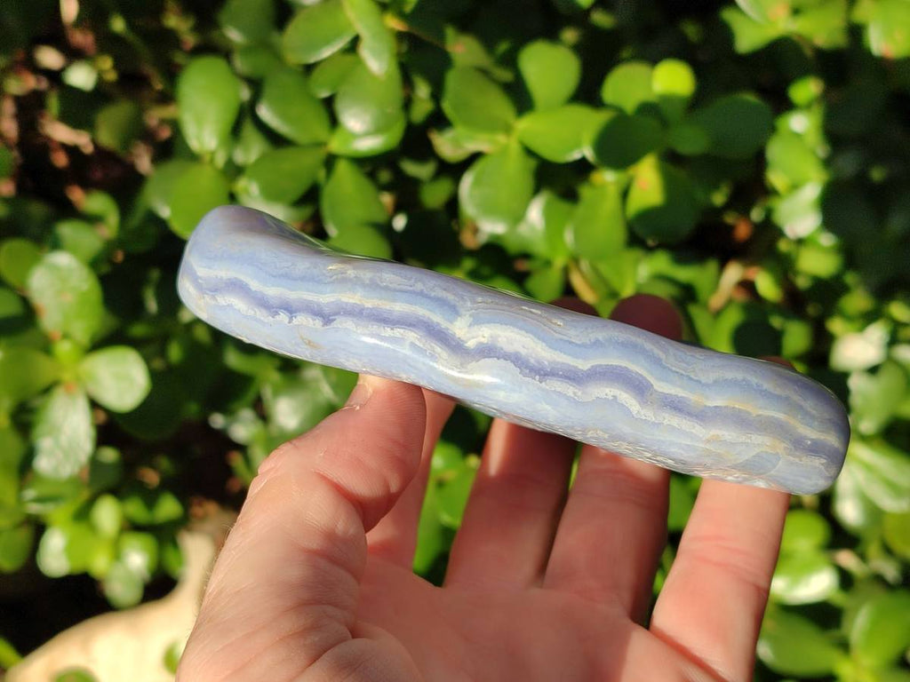 Polished Blue Lace Agate Free Forms x 4 From Nsanje, Malawi - Toprock Gemstones and Minerals 