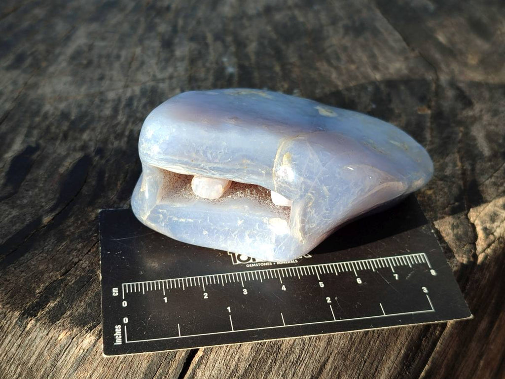 Polished Blue Lace Agate Free Forms x 4 From Nsanje, Malawi - Toprock Gemstones and Minerals 