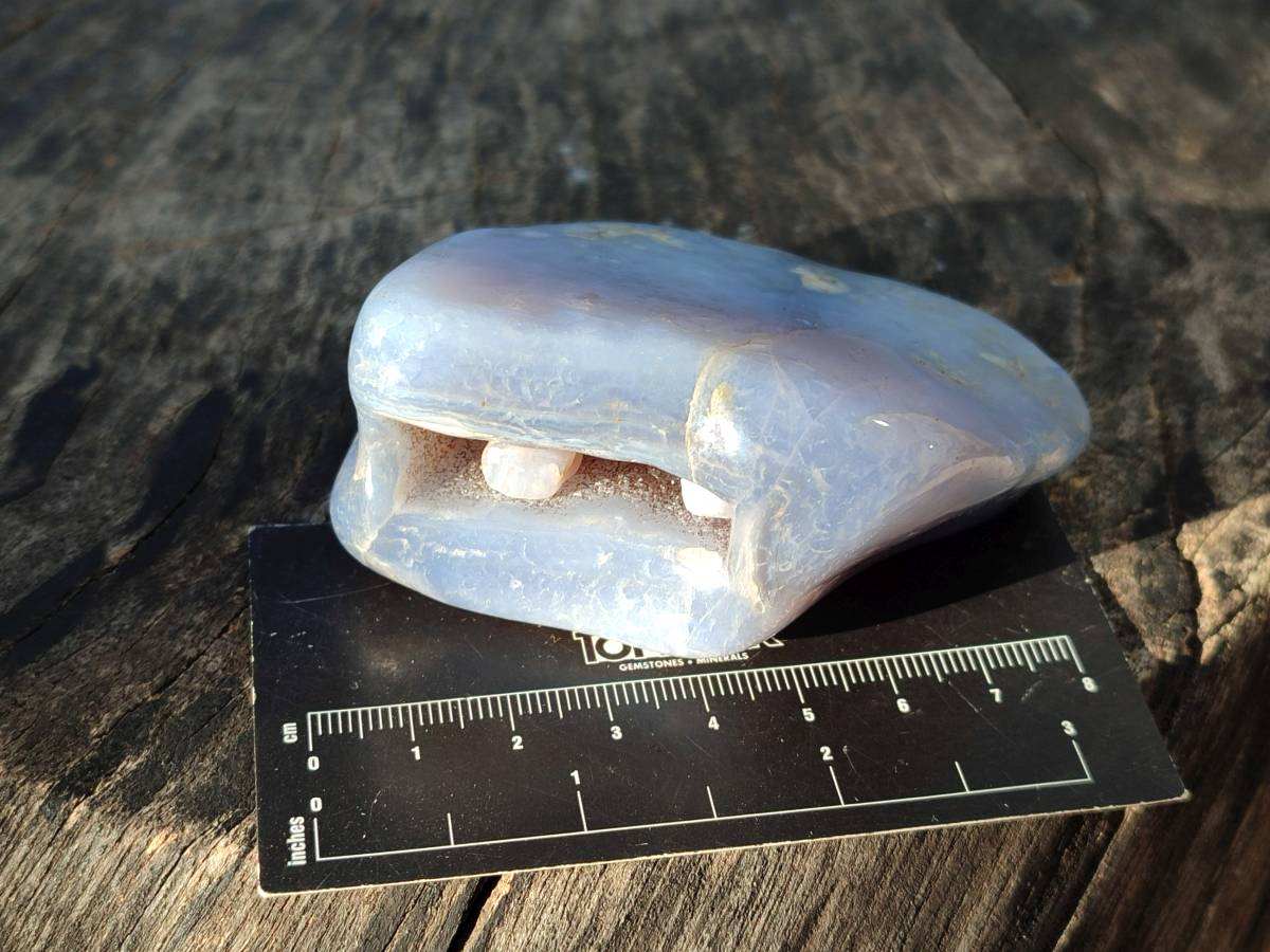 Polished Blue Lace Agate Free Forms x 4 From Nsanje, Malawi - Toprock Gemstones and Minerals 