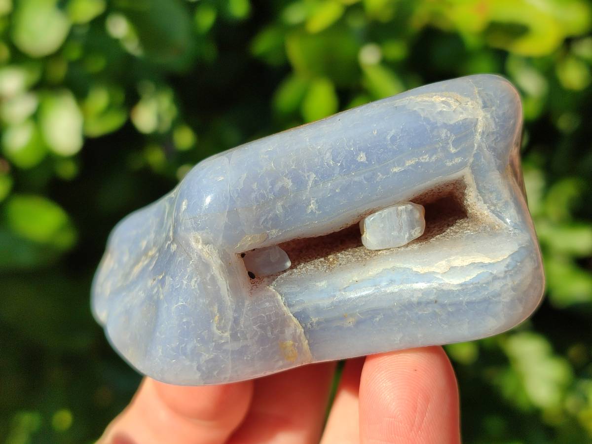 Polished Blue Lace Agate Free Forms x 4 From Nsanje, Malawi - Toprock Gemstones and Minerals 