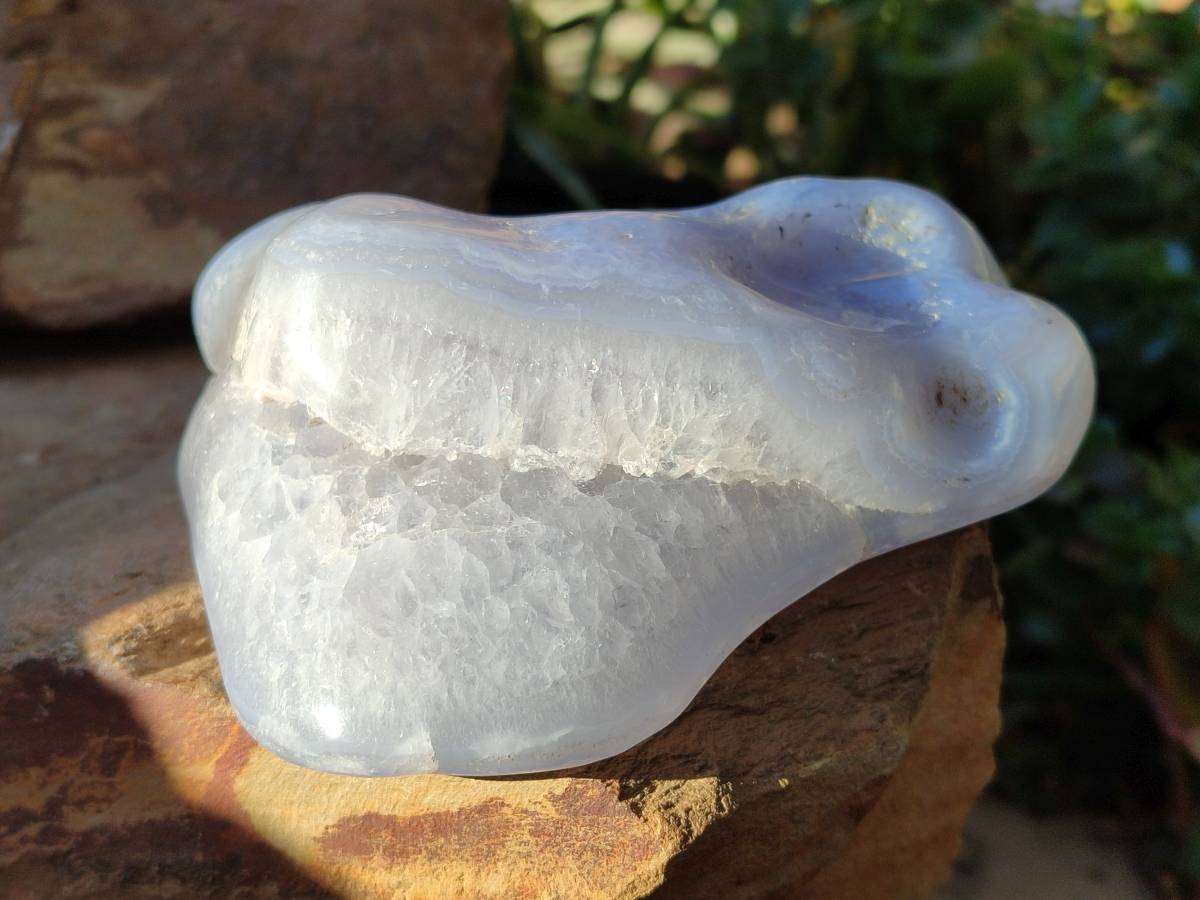 Polished Blue Lace Agate Free Forms x 4 From Nsanje, Malawi - Toprock Gemstones and Minerals 