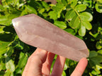 Polished Double Terminated Rose Quartz Points x 4 Madagascar - Toprock Gemstones and Minerals 