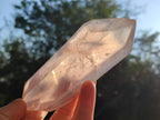 Polished Double Terminated Rose Quartz Points x 4 Madagascar - Toprock Gemstones and Minerals 