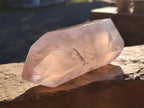 Polished Double Terminated Rose Quartz Points x 4 Madagascar - Toprock Gemstones and Minerals 