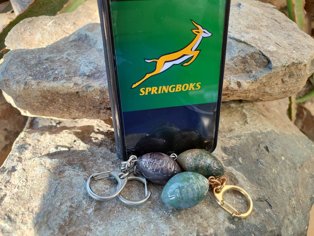 Hand Made Gemstone Keyrings x 20 From Southern Africa - Toprock Gemstones and Minerals 