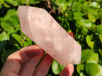 Polished Double Terminated Rose Quartz Points x 4 Madagascar - Toprock Gemstones and Minerals 