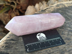 Polished Double Terminated Rose Quartz Points x 4 Madagascar - Toprock Gemstones and Minerals 