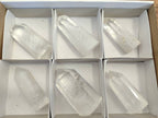 Polished Clear Quartz Crystals x 6 From Madagascar - Toprock Gemstones and Minerals 