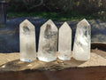 Polished Clear Quartz Crystals x 6 From Madagascar - Toprock Gemstones and Minerals 