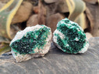 Natural Crystalline Malachite Specimens x 6 From Likasi, Congo - Toprock Gemstones and Minerals 