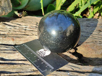 Polished Black Basalt Spheres x 4 From Antsirabe, Madagascar - Toprock Gemstones and Minerals 