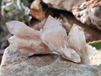 Natural Phantom Cascading Smokey Quartz Crystals x 35 From Luena, Congo
