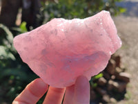 Natural Pink Rose Quartz Cobbed Specimens x 12 From North Cape, South Africa