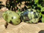 Polished Leopard Stone Free Forms x 13 From Nyanga, Zimbabwe - Toprock Gemstones and Minerals 