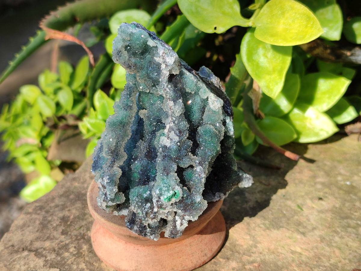 Natural Ball Malachite On Quartz Matrix Specimens x 3 From Kambove, Congo - Toprock Gemstones and Minerals 