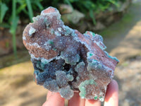 Natural Ball Malachite On Quartz Matrix Specimens x 3 From Kambove, Congo