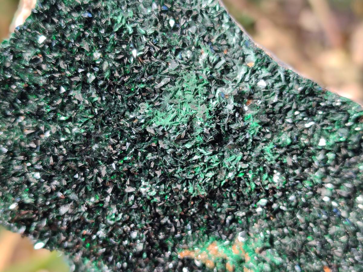 Natural Crystalline Malachite Specimens x 2 From Congo - Toprock Gemstones and Minerals 