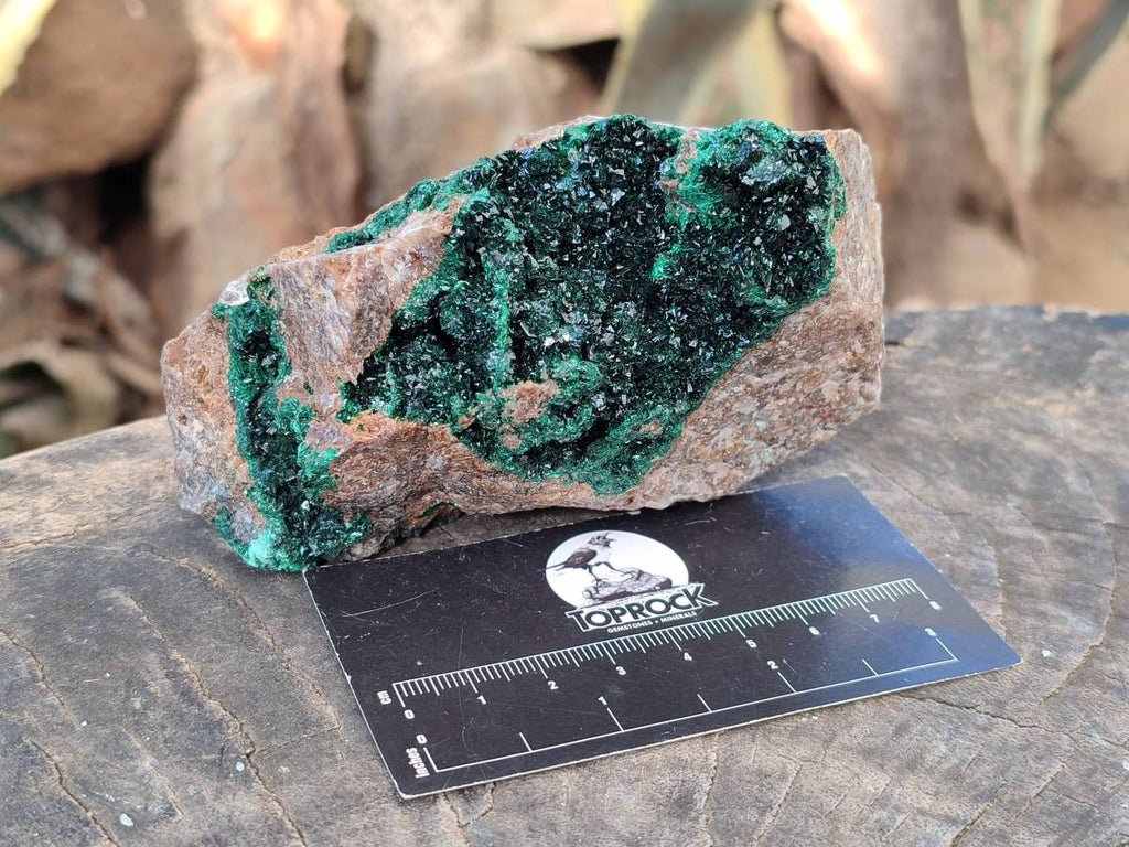 Natural Crystalline Malachite Specimens x 2 From Congo - Toprock Gemstones and Minerals 