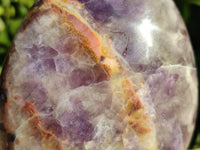 Polished Chevron Amethyst Standing Free Forms x 3 from Ankazobe, Madagascar - Toprock Gemstones and Minerals 