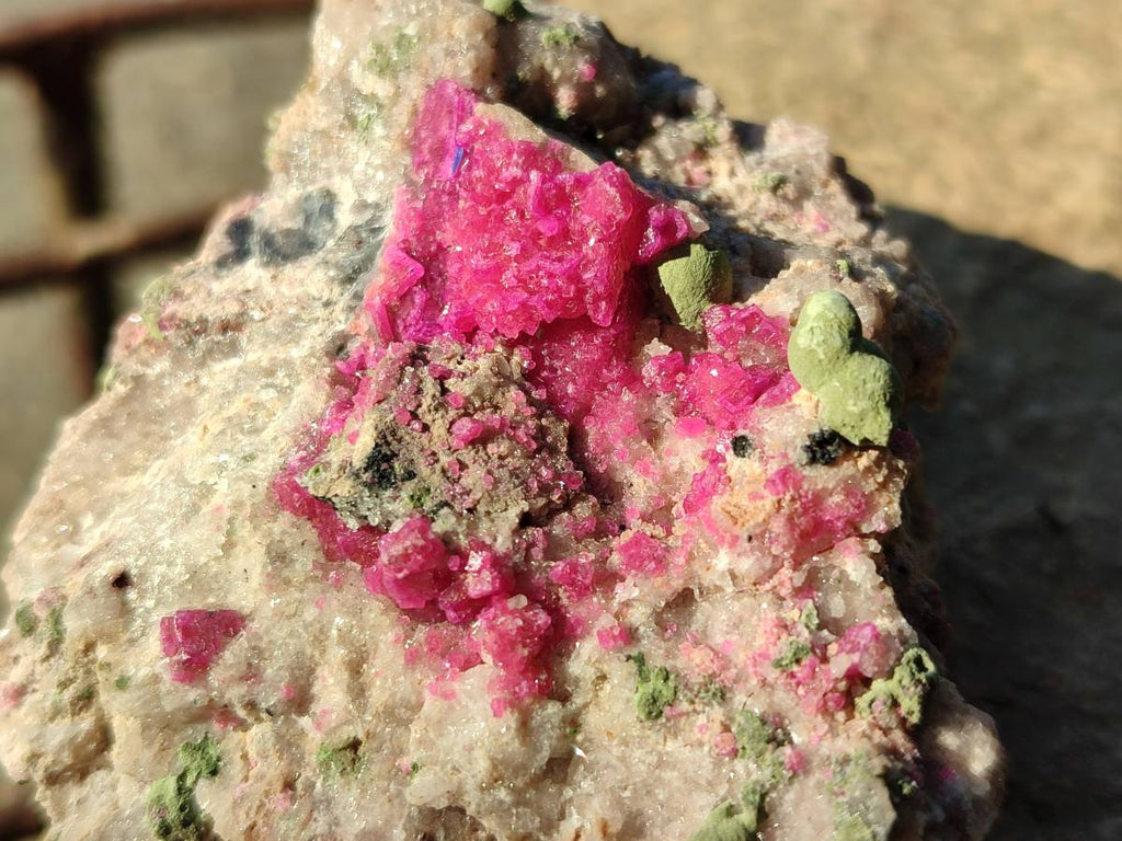 Natural Drusy Salrose on Dolomite Matrix Specimens x 6 From Kakanda, Congo - Toprock Gemstones and Minerals 