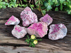 Natural Drusy Salrose on Dolomite Matrix Specimens x 6 From Kakanda, Congo - Toprock Gemstones and Minerals 