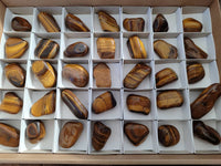 Polished Tiger's Eye Tumbled Stones x 35 From Prieska, South Africa - Toprock Gemstones and Minerals 