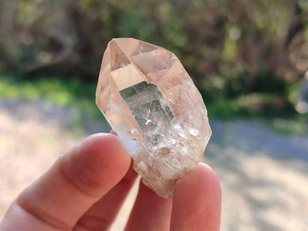 Natural Phantom Cascading Smokey Quartz Crystals x 40 From Luena, Congo
