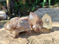 Natural Phantom Cascading Smokey Quartz Crystals x 40 From Luena, Congo - Toprock Gemstones and Minerals 