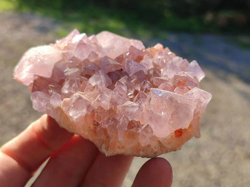 Natural Amethyst Spirit Quartz Clusters x 3 From Boekenhouthoek, South Africa - Toprock Gemstones and Minerals 
