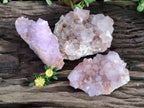Natural Amethyst Spirit Quartz Clusters x 3 From Boekenhouthoek, South Africa - Toprock Gemstones and Minerals 