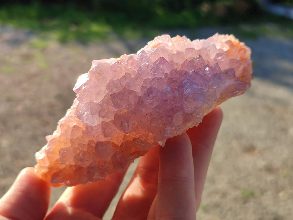 Natural Amethyst Spirit Quartz Clusters x 3 From Boekenhouthoek, South Africa - Toprock Gemstones and Minerals 