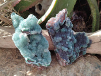 Natural Ball Malachite On Dolomite Matrix Specimens x 2 From Kambove, Congo